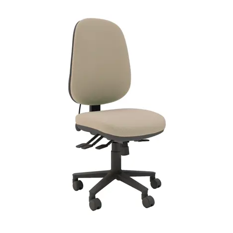 Multi-functional High Back Task Chair - Black Base - No Arms - Beacon